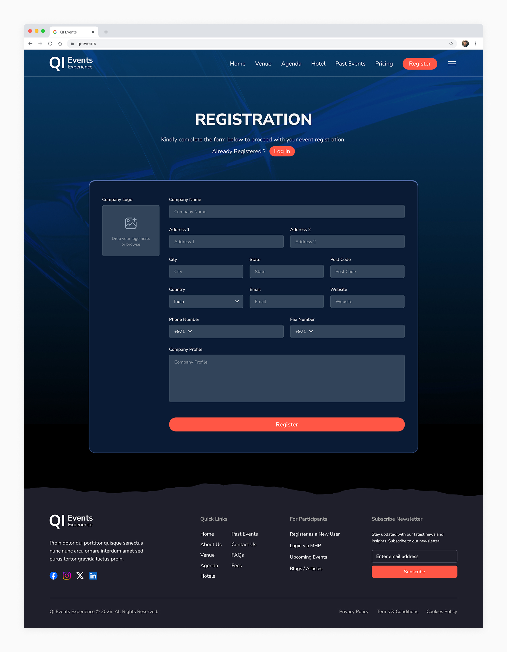 QIEvents-UI