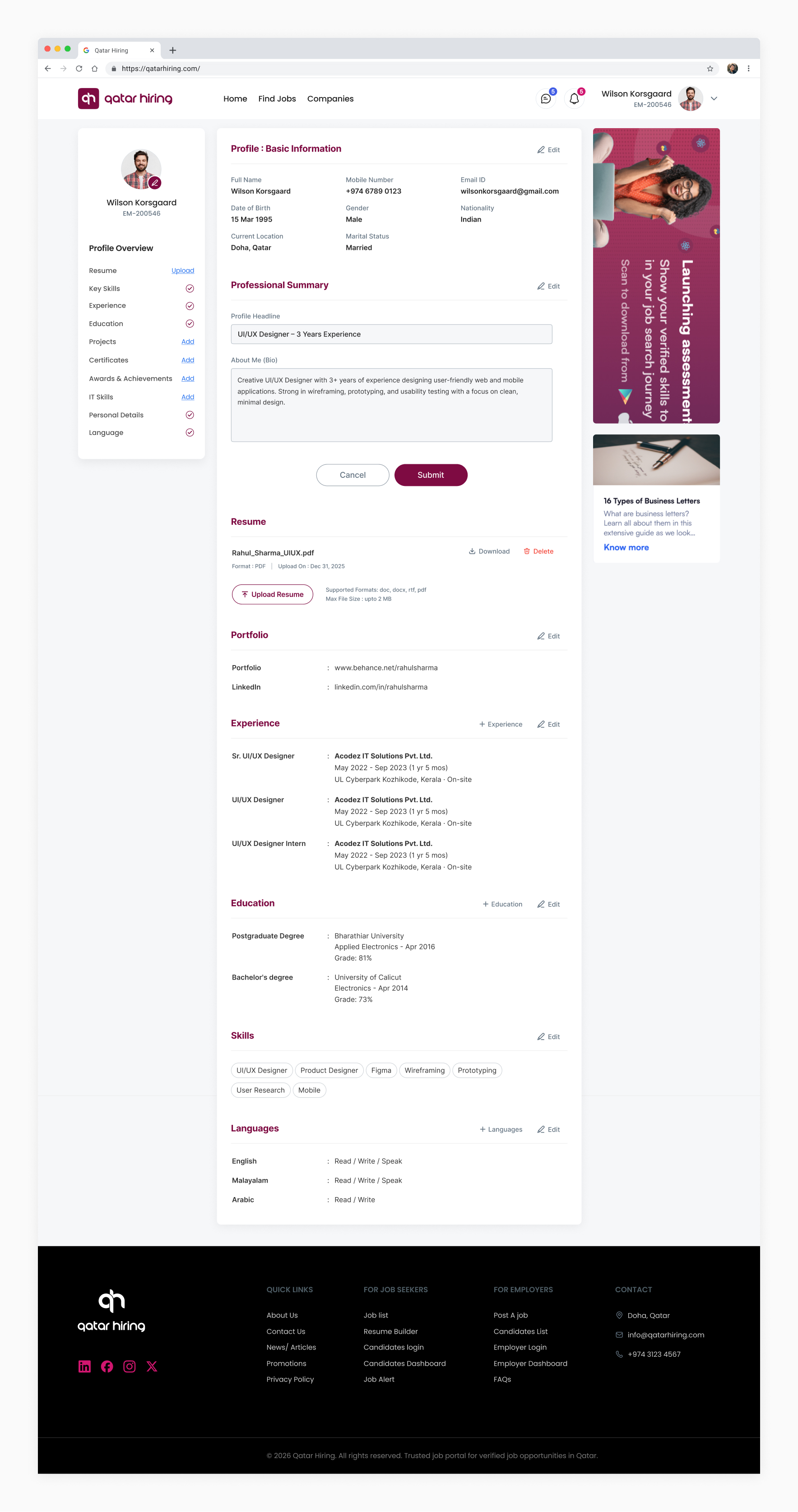 QatarHiring-UI