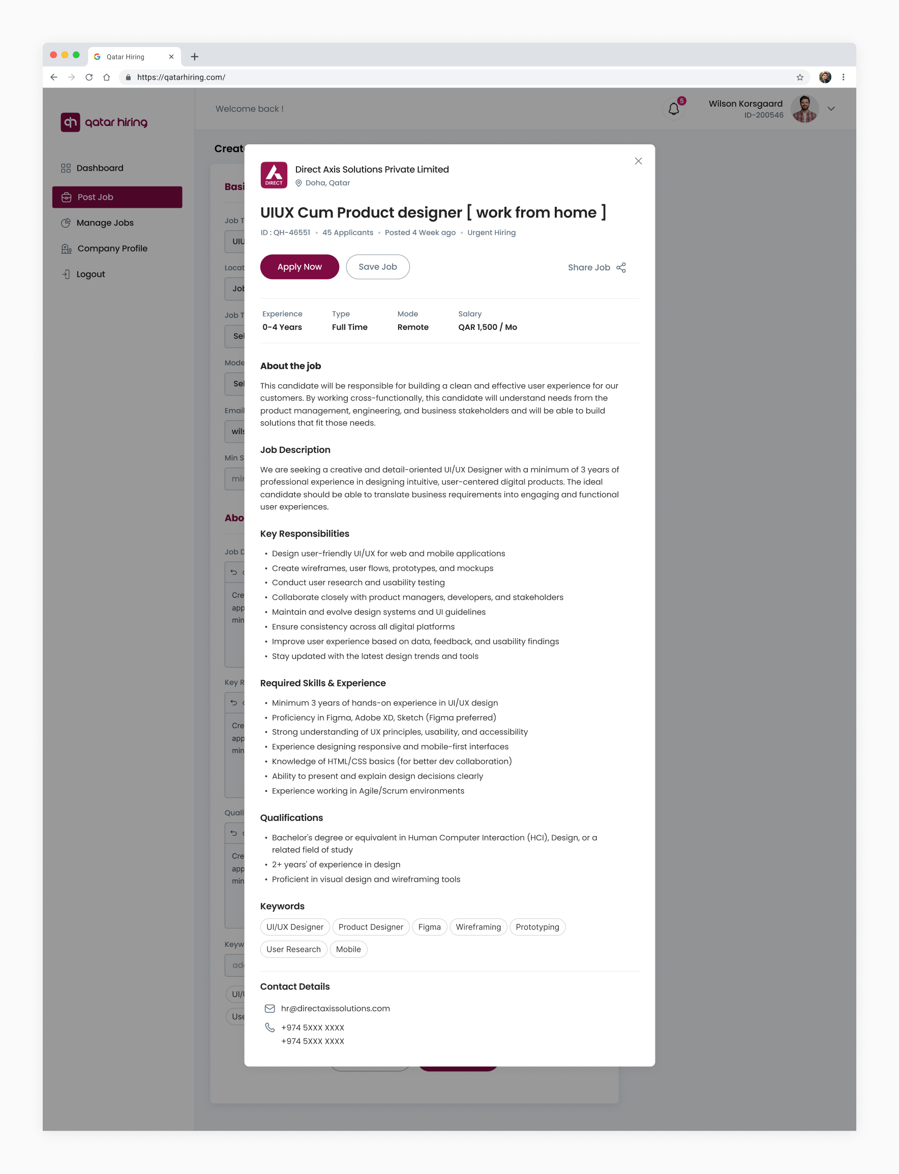QatarHiring-UI